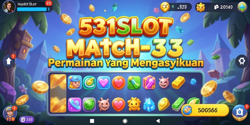 Tampilan gameplay 531SLOT dalam kategori Match-3 yang seru.
