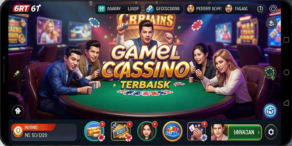 Screenshot gameplay Live Casino 6RT yang menarik dan mendebarkan.
