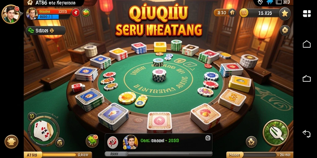 Tampilan gameplay QiuQiu yang menegangkan.