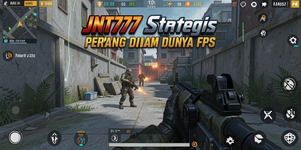 Gameplay JNT777 menampilkan pertempuran FPS yang intens dan seru.