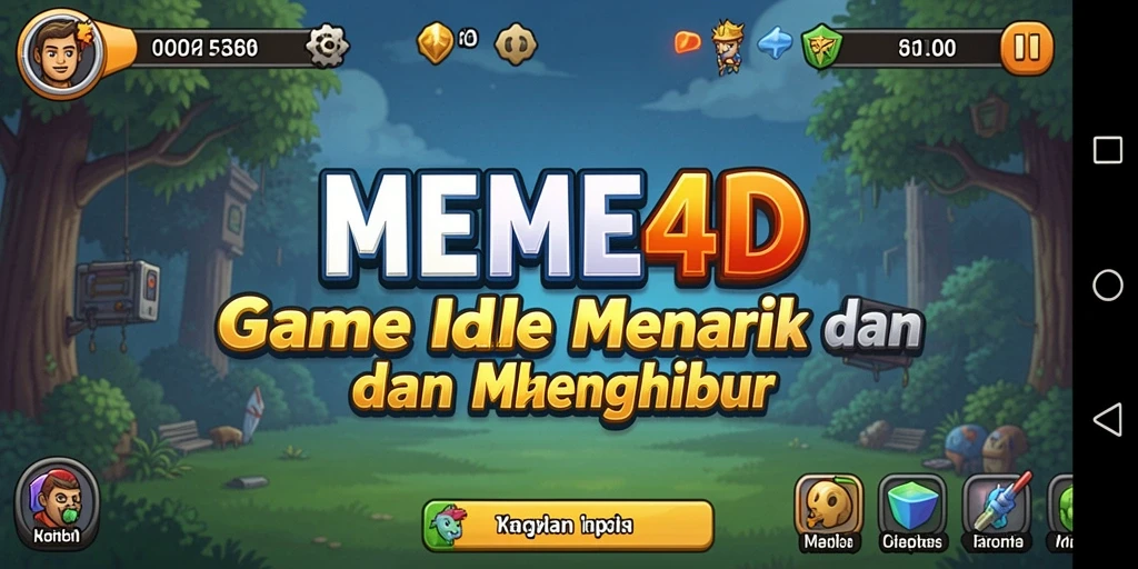 Screenshot gameplay MEME4D yang menunjukkan pengumpulan meme yang seru.