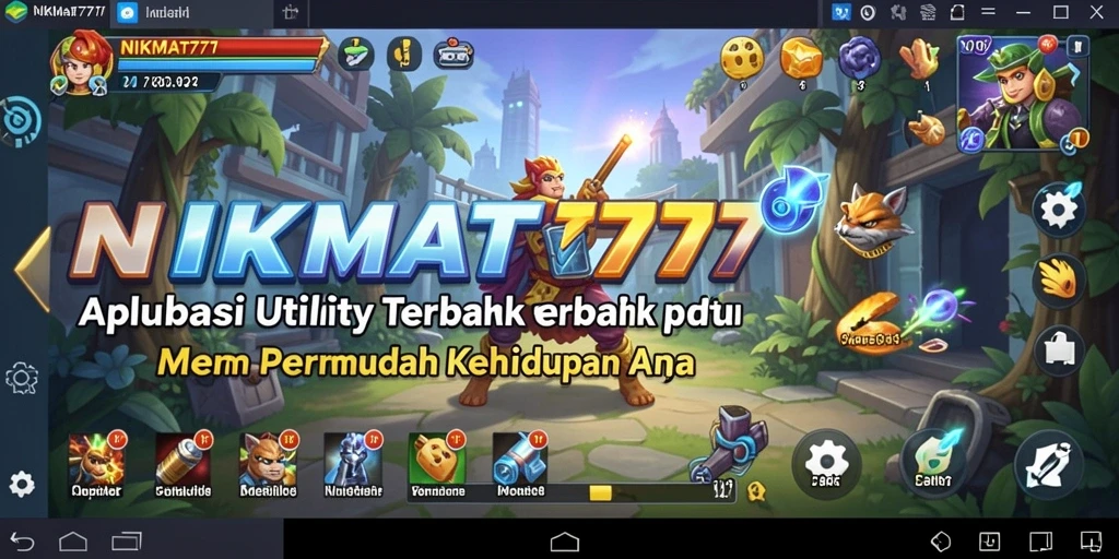 Tampilan antarmuka NIKMAT777 yang modern dan fungsional.