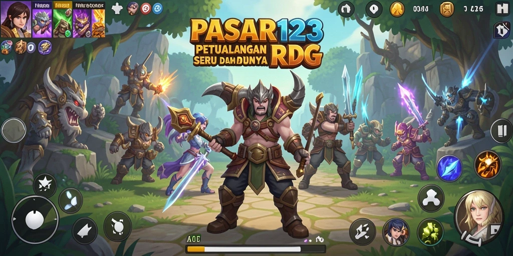 Tampilan menarik dari gameplay RPG PASAR123 yang penuh aksi.