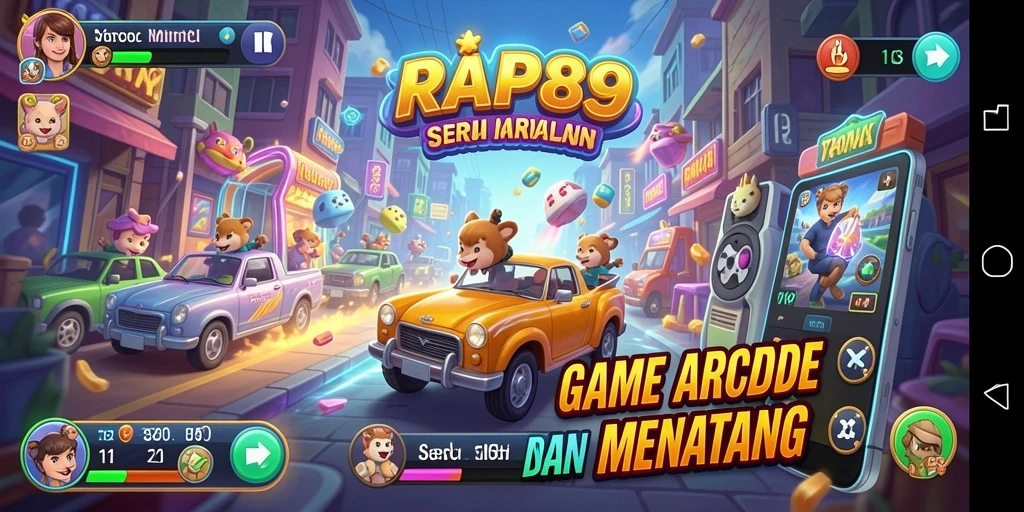 Screenshot menunjukkan aksi seru dalam gameplay RAP89 yang mendebarkan.