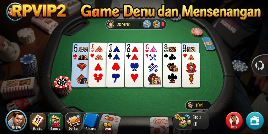 Tangkapan layar RPVIP2 menampilkan aksi seru permainan domino.