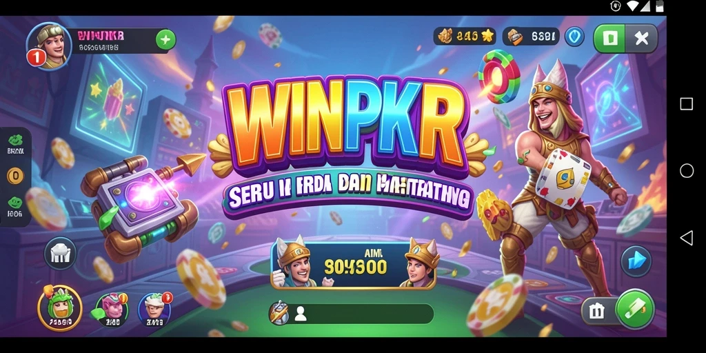 Tampilan gameplay WINPKR yang seru dan penuh tantangan.